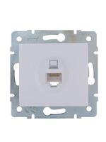 Розетка компьютерная 1-м СП Karina RJ45 механизм бел. LEZARD 707-0288-139 - УПС инжиниринг