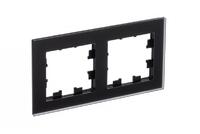 Рамка 2-м AtlasDesign Nature матов. стекло черн. SE ATN331002 - УПС инжиниринг