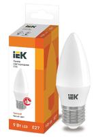 Лампа светодиодная ECO C35 9Вт свеча 3000К E27 230В IEK LLE-C35-9-230-30-E27 - УПС инжиниринг