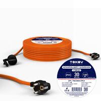 Удлинитель-шнур 1х30м с заземл. 6А IP20 3х0.75 TOKOV ELECTRIC TKE-SS30-075-Z - УПС инжиниринг