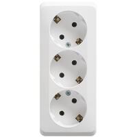 Розетка 3-м ОП Этюд 16А IP20 250В с заземл. без защ. шторок бел. SE PA16-011B - УПС инжиниринг