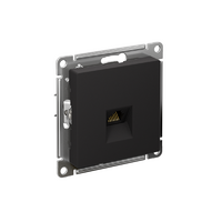 Розетка компьютерная 1-м AtlasDesign RJ45 кат.5E механизм карбон SE ATN001083 - УПС инжиниринг