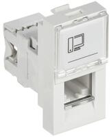 Розетка компьютерная 1-м 1мод. RJ45 кат.5E UTP механизм PRIMER IEK CKK-40D-RI1-K01 - УПС инжиниринг