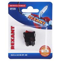 Выключатель клавишный 250В 6А (4с) ON-OFF красн. с подсветкой Mini (RWB-207 SC-768) блист. Rexant 06-0300-A - УПС инжиниринг
