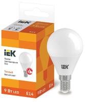 Лампа светодиодная ECO G45 9Вт шар 3000К E14 230В IEK LLE-G45-9-230-30-E14 - УПС инжиниринг