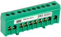 Шина PE "земля" в корп. изол. на DIN-рейку ШНИ-6х9-10-К-З IEK YNN10-69-10KD-K06 - УПС инжиниринг