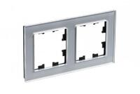 Рамка 2-м AtlasDesign Nature стекло алюм. SE ATN320302 - УПС инжиниринг