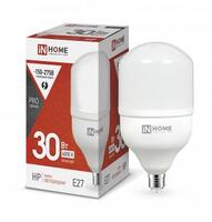 Лампа светодиодная высокомощная LED-HP-PRO 30Вт цилиндр 4000К нейтр. бел. E27 2850лм 230В IN HOME 4690612031071 - УПС инжиниринг