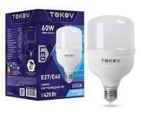 Лампа светодиодная 60Вт HP 6500К Е40/Е27 176-264В TOKOV ELECTRIC TKE-HP-E40/E27-60-6.5K - УПС инжиниринг