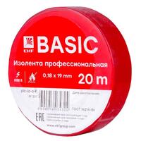 Изолента класс А 0.18х19мм (рул.20м) красн. EKF plc-iz-a-r - УПС инжиниринг