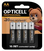 Элемент питания алкалиновый AA/LR6 (блист. 4шт) Professional Opticell 5052001 - УПС инжиниринг