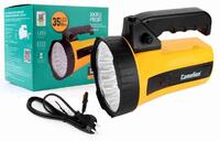 Фонарь аккумуляторный 35LED 29315 аккум. 6В 4А.ч 220В пластик. желт. (кор.) Camelion 10469 - УПС инжиниринг