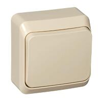 Выключатель 1-кл. ОП Этюд 10А IP20 крем. SE BA10-001K - УПС инжиниринг