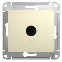 Розетка телевизионная оконечная TV 1-м СП Glossa 1дБ механизм беж. SE GSL000291 - УПС инжиниринг