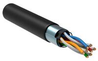 Кабель витая пара F/UTP кат.5E 4х2х24AWG solid CU LDPE Outdoor черн. (м) GENERICA BC3-C5E04-339-305-G - УПС инжиниринг