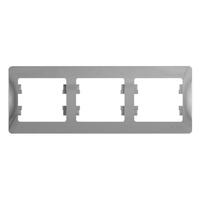 Рамка 3-м Glossa горизонт. алюм. SE GSL000303 - УПС инжиниринг