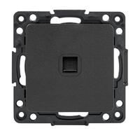 Розетка компьютерная 1-м Стокгольм RJ45 механизм черн. PROxima EKF EZK01-035-10 - УПС инжиниринг