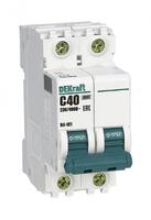 Выключатель автоматический модульный 2п C 40А 4.5кА ВА-101 DEKraft 11070DEK - УПС инжиниринг