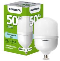 Лампа светодиодная HP 50Вт 6500К E27-E40 230В GENERICA LL-HP-50-230-65-E27-E40-G - УПС инжиниринг