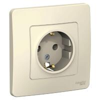 Розетка 1-м СП Blanca 16А IP20 250В с заземл. без защ. шторок молоч. SE BLNRS001012 - УПС инжиниринг