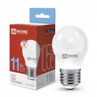 Лампа светодиодная LED-ШАР-VC 11Вт шар 6500К холод. бел. E27 1050лм 230В IN HOME 4690612024943 - УПС инжиниринг