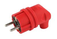 Вилка 90град. V9-RED-IP44 16А IP44 с заземл. каучук красн. Эра Б0044549 - УПС инжиниринг