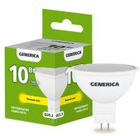Лампа светодиодная MR16 10Вт софит 3000К GU5.3 230В GENERICA LL-MR16-10-230-30-GU5-G - УПС инжиниринг