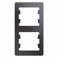 Рамка 2-м Glossa вертикал. графит SE GSL001306 - УПС инжиниринг