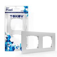 Рамка 2-м Pixel универс. бел. TOKOV ELECTRIC TKE-PX-RM2-C01 - УПС инжиниринг