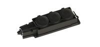 Колодка удлинителя 3-м MultiSet 16А 250В IP44 с заземл. каучук черн. SE MST4103BK - УПС инжиниринг