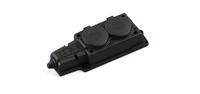 Колодка удлинителя 2-м MultiSet 16А 250В IP44 с заземл. каучук черн. SE MST4102BK - УПС инжиниринг
