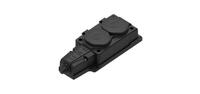 Колодка удлинителя 2-м MultiSet 16А 250В IP44 с заземл. каучук черн. SE MST4102BK - УПС инжиниринг