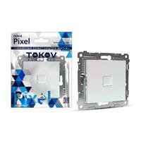 Розетка компьютерная 1-м СП Pixel RJ45 кат.5E механизм перламутр. TOKOV ELECTRIC TKE-PX-RC1-C04 - УПС инжиниринг