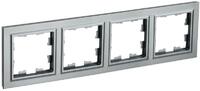 Рамка 4-м BRITE РУ-4-БрС сталь IEK BR-M42-K46 - УПС инжиниринг
