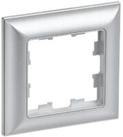 Рамка 1-м BRITE РУ-1-Бр алюм./алюм. IEK BR-M12-12-K47 - УПС инжиниринг