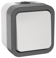 Выключатель кнопочный 1-кл. ОП TORS 10А IP55 TS210 бел. IEK TS-V14-0-10-55-K41 - УПС инжиниринг