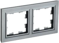 Рамка 2-м BRITE РУ-2-БрС сталь IEK BR-M22-K46 - УПС инжиниринг