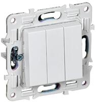 Выключатель 3-кл. SKANDY 10А SK-V11W арктич. бел. IEK SK-V30-0-10-K01 - УПС инжиниринг