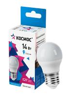 Лампа светодиодная 14Вт Шар 45 E27 4500К 174-265В КОСМОС LkecLED14wGL45E2745 - УПС инжиниринг