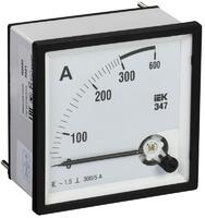 Амперметр Э47 72х72мм 300/5А кл. точн. 1.5 IEK IPA10-6-0300-E - УПС инжиниринг