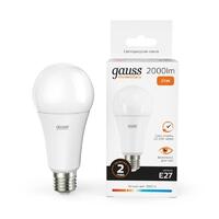 Лампа светодиодная Elementary 25Вт A70 грушевидная 3000К тепл. бел. E27 2000лм GAUSS 73215 - УПС инжиниринг