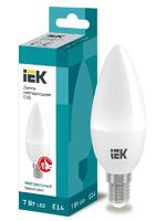 Лампа светодиодная Eco 7Вт C35 свеча 4000К нейтр. бел. E14 230В IEK LLE-C35-7-230-40-E14 - УПС инжиниринг