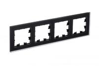 Рамка 4-м AtlasDesign Nature матов. стекло черн. SE ATN331004 - УПС инжиниринг