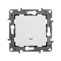Переключатель 1-кл. СП Etika Plus 10А IP20 250В 10AX с подсветкой безвинтов. зажимы механизм бел. Leg 672215 - УПС инжиниринг