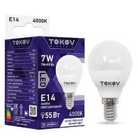 Лампа светодиодная 7Вт G45 4000К Е14 176-264В TOKOV ELECTRIC TKE-G45-E14-7-4K - УПС инжиниринг