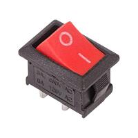 Выключатель клавишный 250В 6А (2с) ON-OFF красн. Mini (RWB-201 SC-768) Rexant 36-2111 - УПС инжиниринг