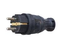 Вилка прямая 16А с заземл. каучук TOKOV ELECTRIC TKE-C05-KV-Z - УПС инжиниринг