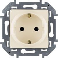 Розетка 1-м СП Inspiria 16А IP20 250В 2P+E защ. шторки немецк. стандарт механизм сл. кость Leg 673731 - УПС инжиниринг