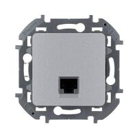 Розетка компьютерная Inspiria RJ45 кат.5E UTP алюм. Leg 673827 - УПС инжиниринг