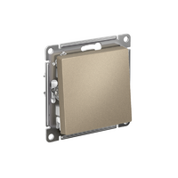 Выключатель 1-кл. СП AtlasDesign 10А IP20 (сх. 1) 10AX механизм шампань SE ATN000511 - УПС инжиниринг